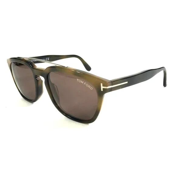 Tom Ford Sunglasses Holt TF516 55E Brown Tortoise Frames with Brown Lenses 54 mm